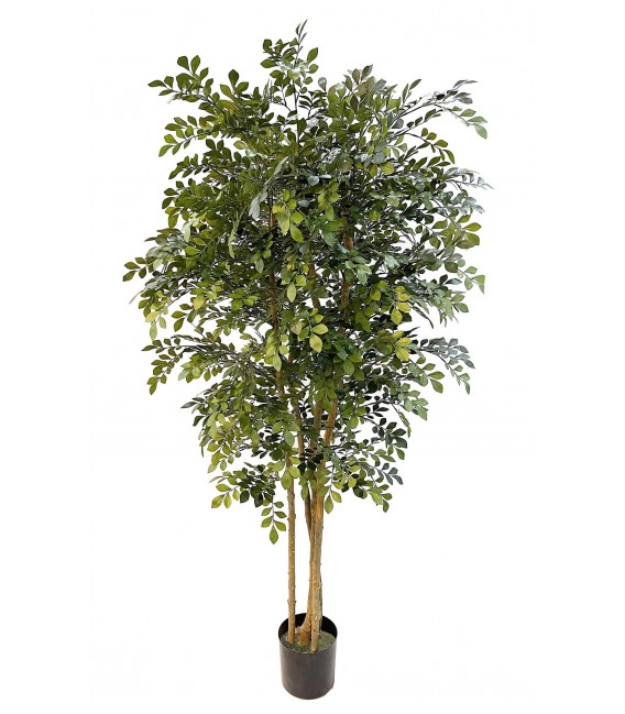 Árbol artificial de acacia con maceta, realista y sin mantenimiento. Mdmhogar1