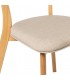 SILLA COMODA 46 X 50 X 78 SAIN ROBLE Y BEIGE
