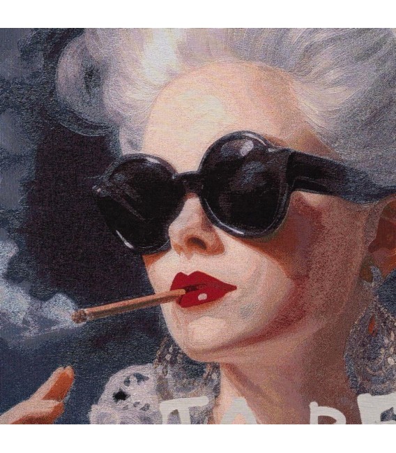 Cuadro vertical grande pop art en lienzo impreso con marco blanco. Mdmhogar1