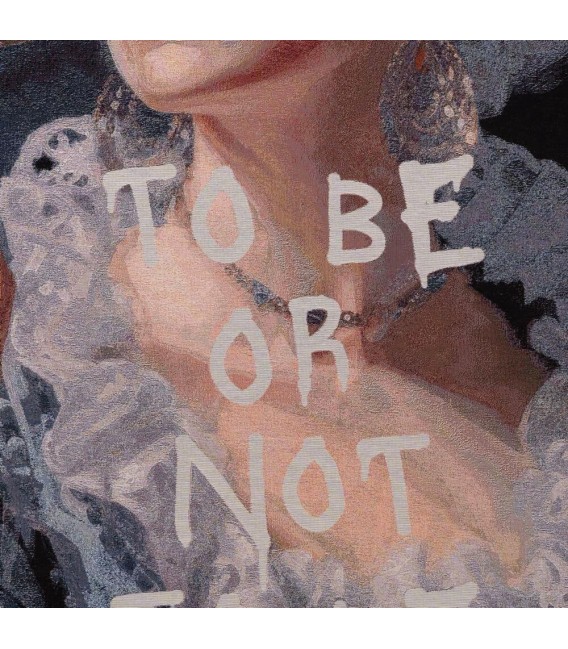 Cuadro vertical grande pop art en lienzo impreso con marco blanco. Mdmhogar2