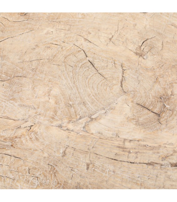 Mesa de centro XXL en madera de álamo con patas de metal negro. Mdmhogar2