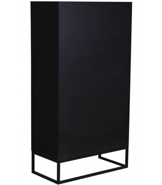 Armario alacena en madera y metal, diseño industrial elegante. Mdmhogar3