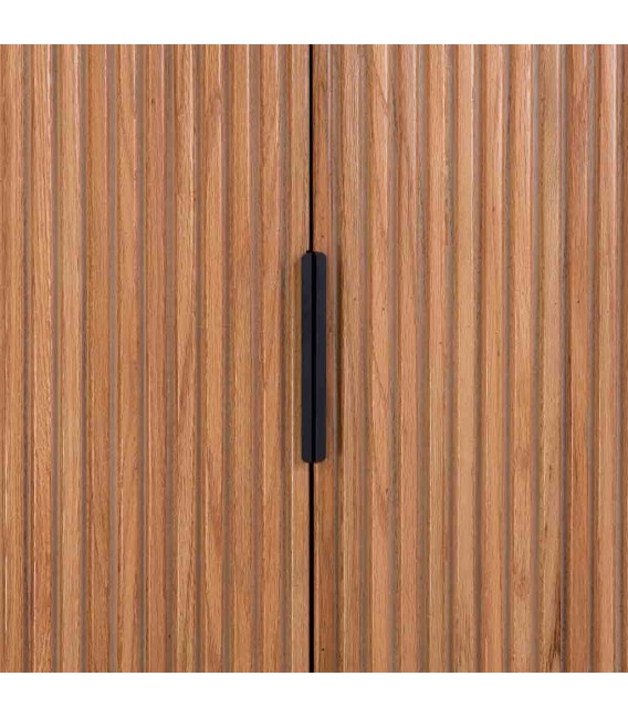 Armario alacena en madera y metal, diseño industrial elegante. Mdmhogar5