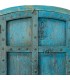 Armario Alacena Antiguo de Madera Maciza en Azul Envejecido Mdmhogar2