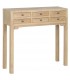 Consola de entrada con 6 cajones, madera natural, estilo oriental. Mdmhogar