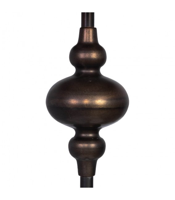 Lámpara de pie de metal, diseño clásico en bronce envejecido. Mdmhogar2