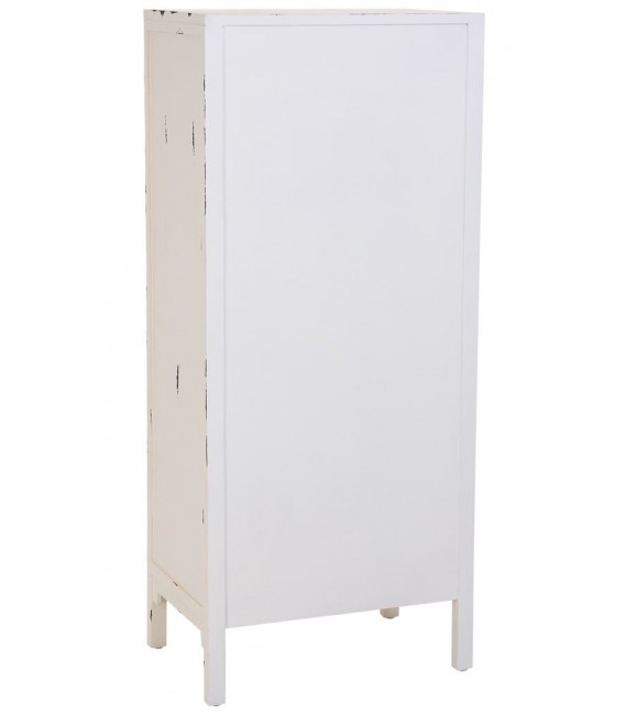 Armario alacena de madera, 4 cajones y 2 puertas, estilo oriental. Mdmhogar3