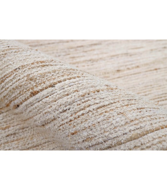 Alfombra rectangular de algodón, tejida a mano, tonos marrones. Mdmhogar1