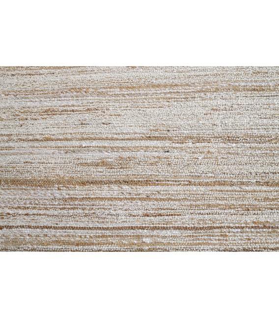 Alfombra rectangular de algodón, tejida a mano, tonos marrones. Mdmhogar2