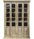 Vitrina grande de madera, 4 puertas acristaladas, estilo colonial. Mdmhogar1