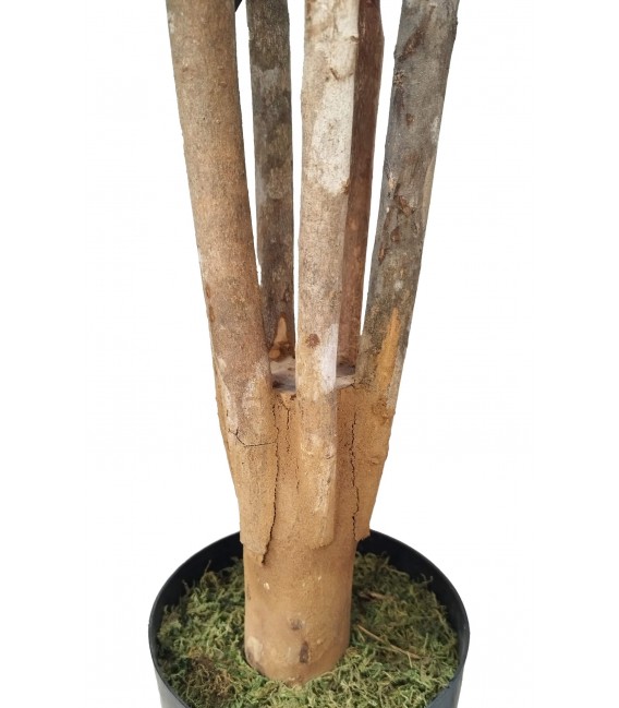 Árbol artificial de arce verde 165 cm con tronco natural y maceta. Mdmhogar4