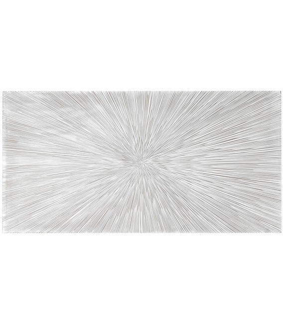 Cabecero tallado blanco, madera MDF con acabado decapado artesanal. Mdmhogar