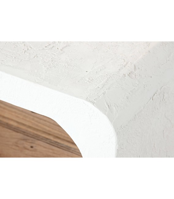 Mesita de noche ibicenca, madera reciclada y efecto yeso. Mdmhogar3