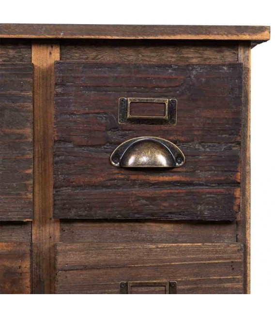 Sinfonier pequeño rústico, 8 cajones, madera reciclada. Mdmhogar4