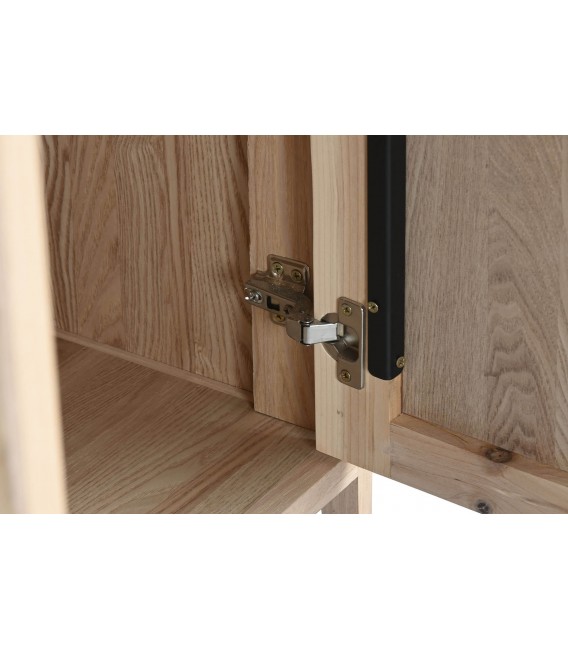 Armario ropero de madera de abeto y ratán natural, estilo oriental. Mdmhogar7