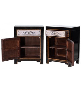 Conjunto de 2 mesitas orientales, madera maciza y detalles a mano. Mdmhogar1