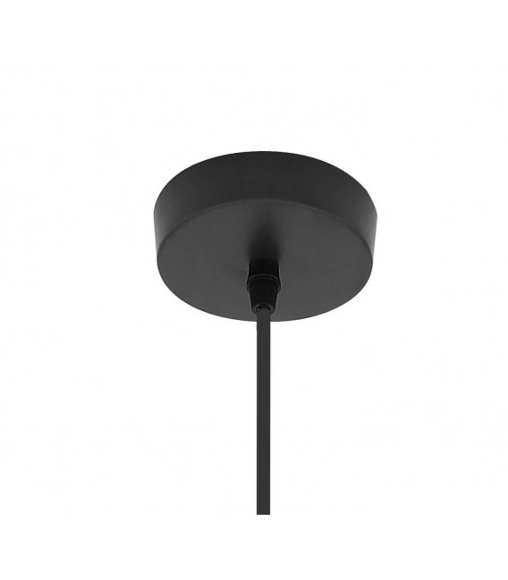 Lámpara de techo grande en ratán y textil, estilo oriental chic. Mdmhogar2