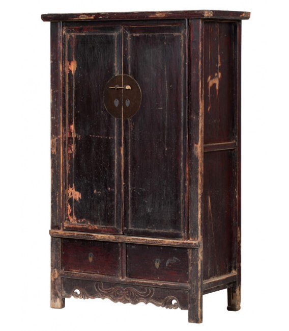 Armario alacena antiguo oriental, madera de olmo, pieza única. Mdmhogar