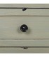 Cómoda de madera verde musgo, 2 cajones, estilo boho vintage. Mdmhogar4