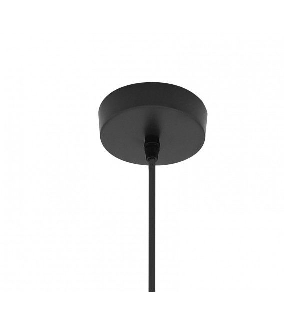 Lámpara de techo grande en ratán y tela. Estilo oriental chic. Mdmhogar2