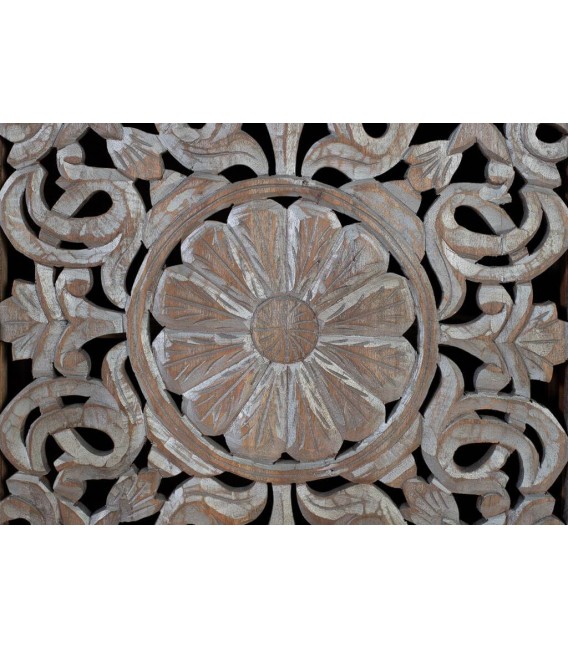 Aparador de madera tallada con 2 puertas. Estilo clásico y elegante. Mdmhogar3