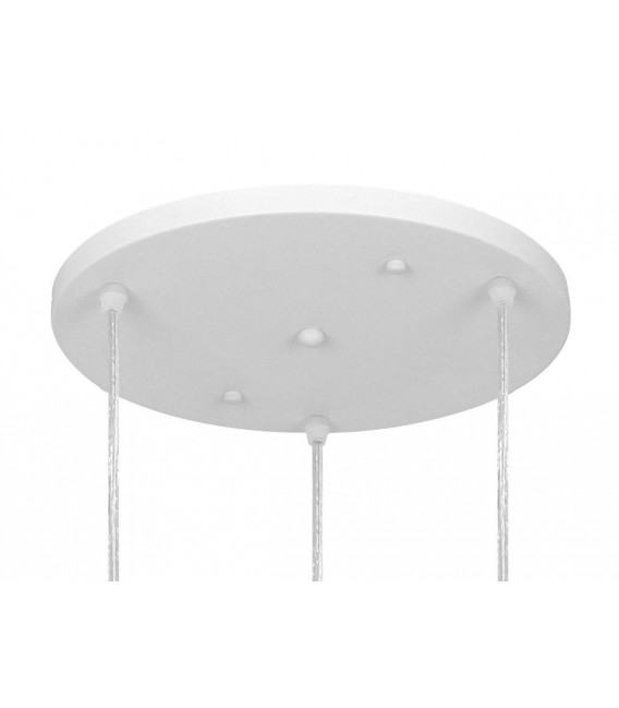 Lámpara de techo boho de 3 luces en blanco y verde elegante Mdmhogar1