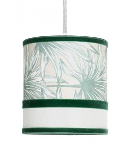 Lámpara de techo boho de 3 luces en blanco y verde elegante Mdmhogar2