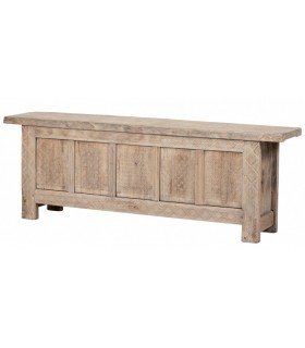 Aparador antiguo de madera tallada natural, estilo oriental único. Mdmhogar