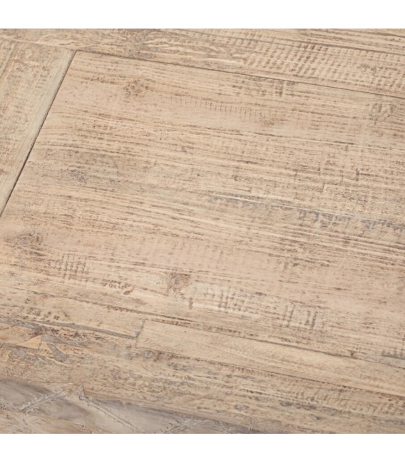 Aparador antiguo de madera tallada natural, estilo oriental único. Mdmhogar3