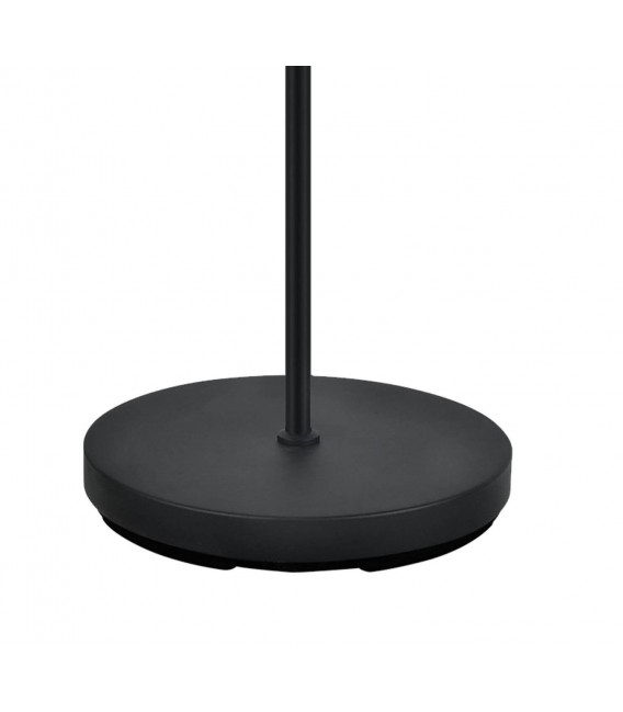 Lámpara de pie con pantalla de ratán y textil floral oriental. Mdmhogar2