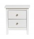 Mesita de noche blanca estilo nórdico con 2 cajones funcionales Mdmhogar2