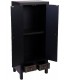Armario alacena oriental negro y oro con talla artesanal y cajones Mdmhogar2