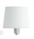 Aplique de pared cromado con pantalla blanca orientable y elegante.1