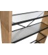 Estantería industrial de madera, metal y cristal con 5 baldas mixtas2