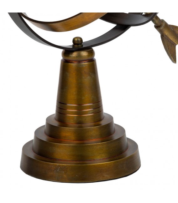 Figura decorativa clásica de metal en dorado y negro, estilo atemporal 3