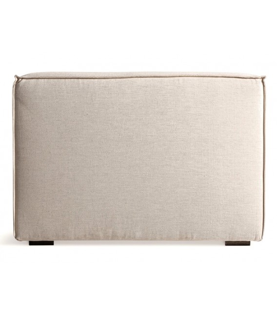 Sofá XXL de líneas rectas y tapizado blanco roto, estilo elegante3