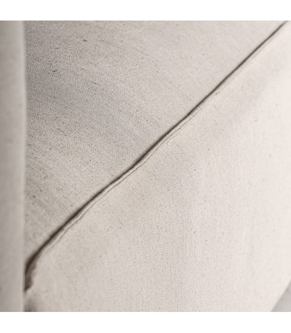 Sofá XXL de líneas rectas y tapizado blanco roto, estilo elegante6