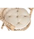 SILLON DE COMEDOR COMODO 69 X 66 X 85 LOULO RATAN Y BAMBU NATURAL TEXTIL CRUDO