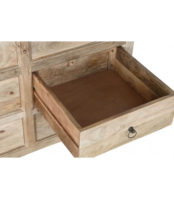 Cómoda oriental XXL con 12 cajones de madera maciza de mango natural2