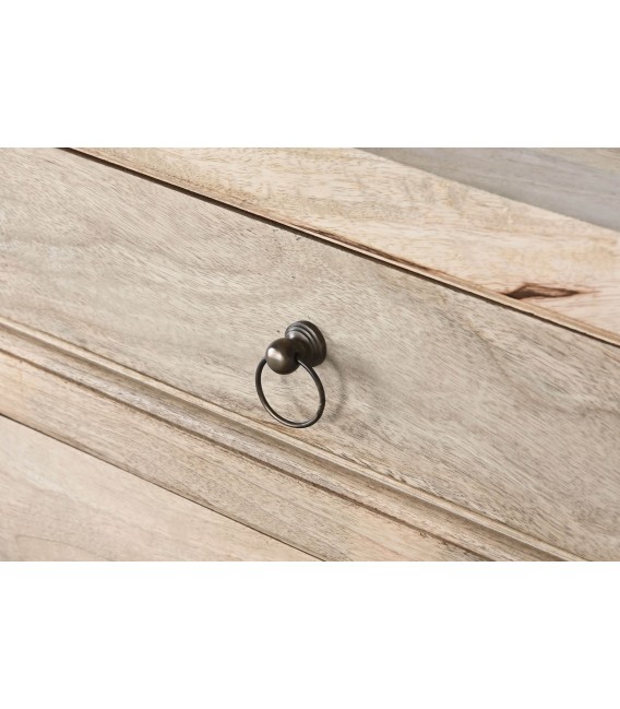 Cómoda oriental XXL con 12 cajones de madera maciza de mango natural3