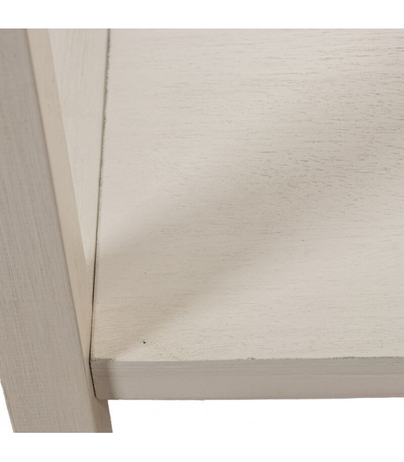 Consola contemporánea de madera beige con 2 cajones y balda inferior5