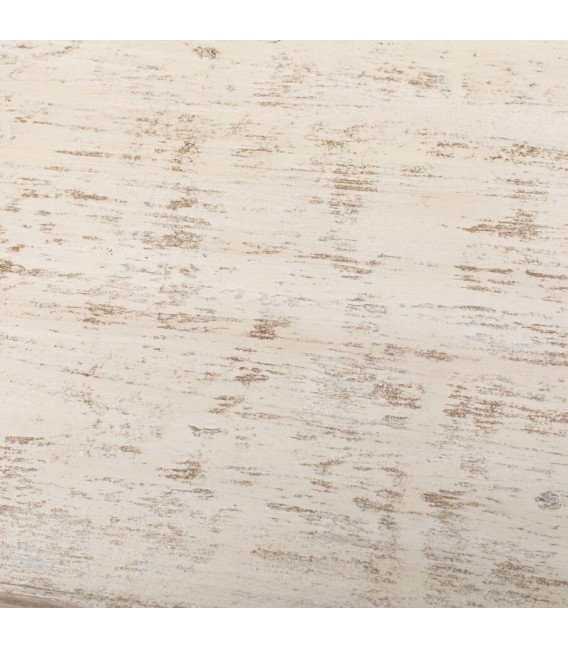 Cómoda oriental blanca y amarilla con 6 cajones y acabado artesanal2