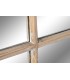 Espejo boho efecto ventana con marco blanco de madera natural1