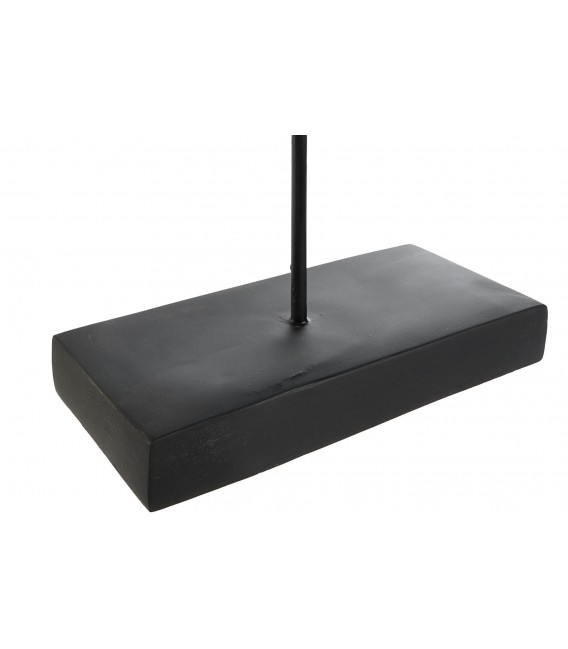 Escultura negra de caballos en resina y metal de estilo clásico3