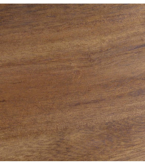 Consola grande en madera tallada, acabado blanco rozado y tapa natural4