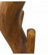 Perchero tronco de madera de suar tallado a mano y natural1