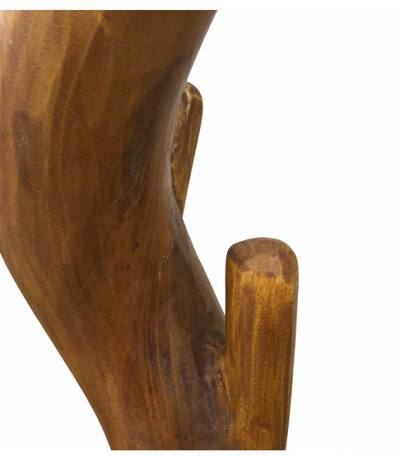 Perchero tronco de madera de suar tallado a mano y natural1