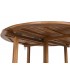 Mesa exterior redonda plegable en madera maciza de acacia acabado teca3