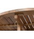 Mesa exterior redonda plegable en madera maciza de acacia acabado teca4