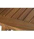 Mesa exterior redonda plegable en madera maciza de acacia acabado teca5